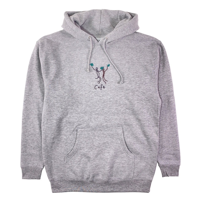Skateboard Cafe – Unity Embroidered Hooded Sweat – Heather Grey S