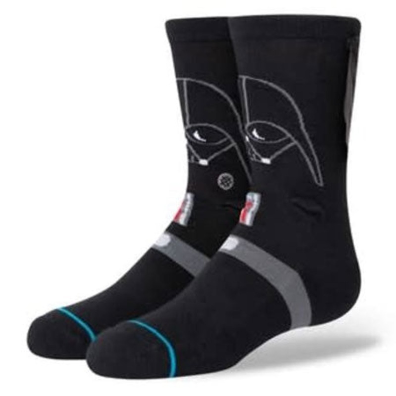 Stance 3D Darth Vader Kids Socks Black Large