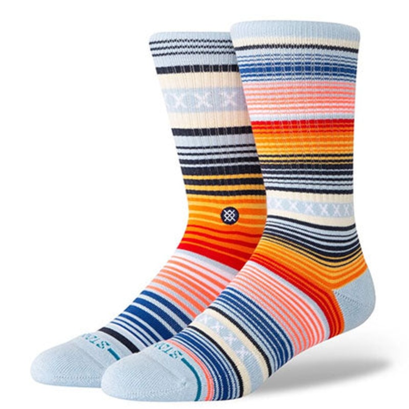 Stance Curren St Crew Socks Ice Blue Large