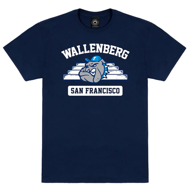 Thrasher Magazine Wallenberg T Shirt Navy Medium