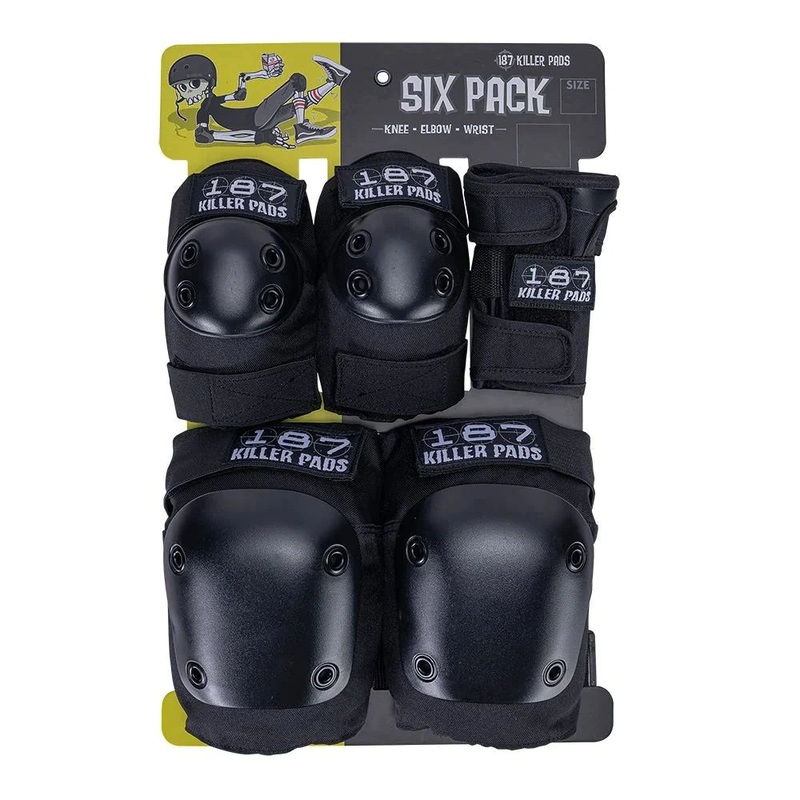 187 Killer Pads Six Pack Pad Set Black Junior