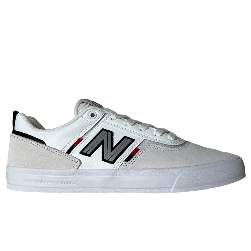 306 OLS New Balance Numeric Jamie Foy Suede Shoes White Gray Red 8.5