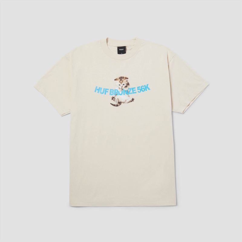HUF X Bronze Hang In There Shortsleeve T-Shirt Natural Small