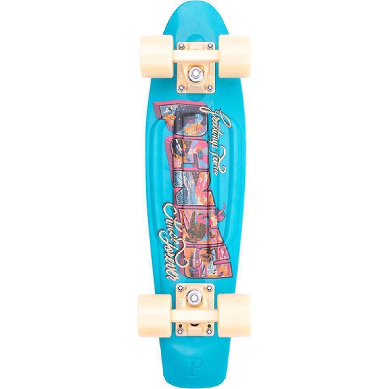 Original Penny Board 22″ Postcard Coastal Blue Complete