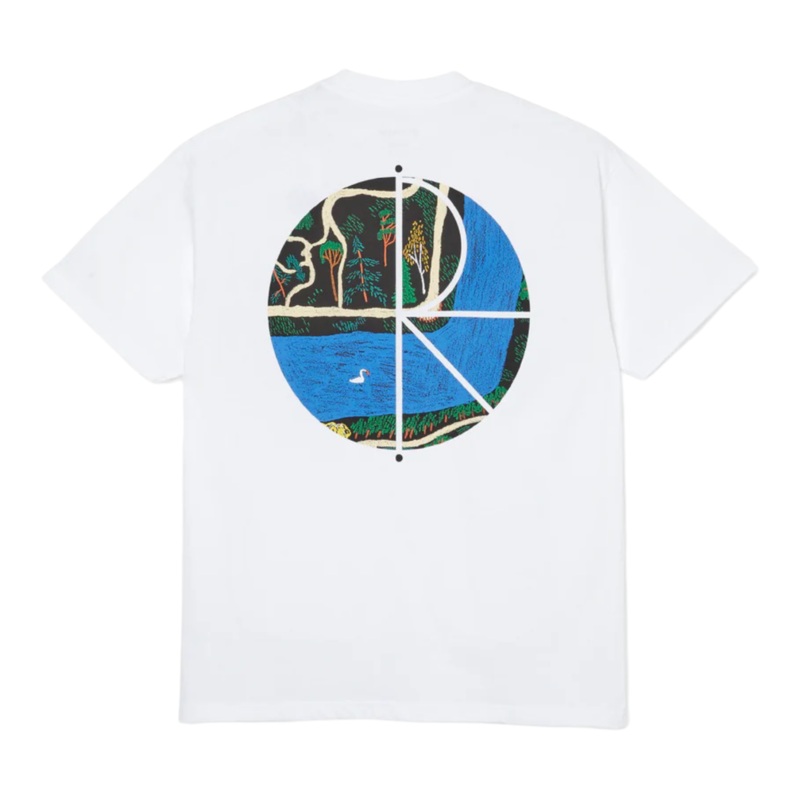 POLAR SLOTTSPARKEN FILL LOGO T SHIRT WHITE S