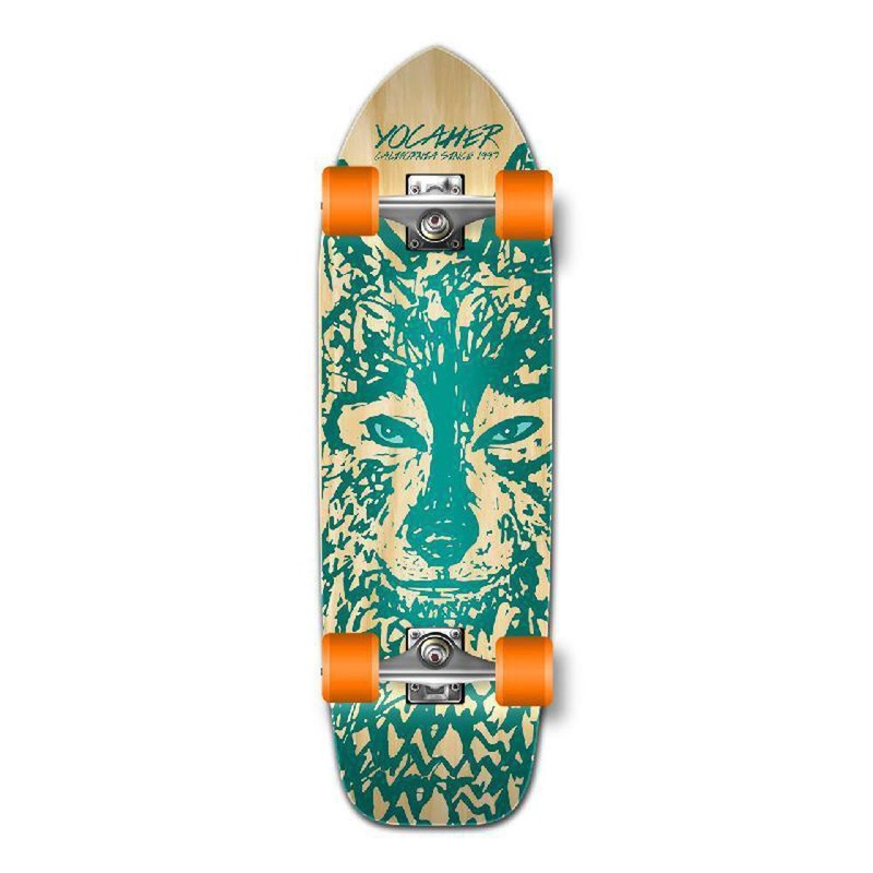 Punked Old School Longboard Complete – Spirit Animal Series – Wolf Complete