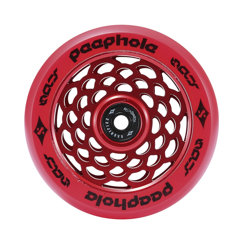 Sacrifice Spy Peephole Wheels 110mm – Red (x 2 / Sold as a pair)