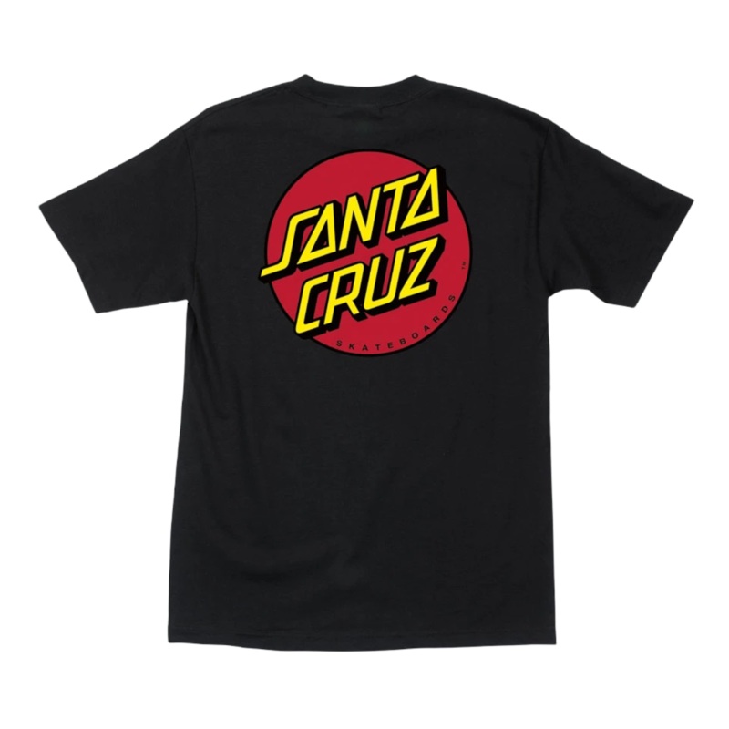 Santa Cruz Classic Dot T Shirt Black S