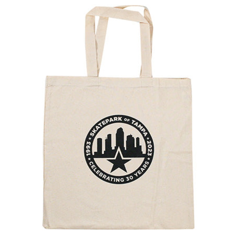 Skatepark of Tampa 30 Year Tote Bag Natural/ Black One size fits all