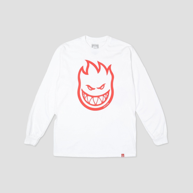 Spitfire Bighead Long Sleeve T-Shirt White / Red Small