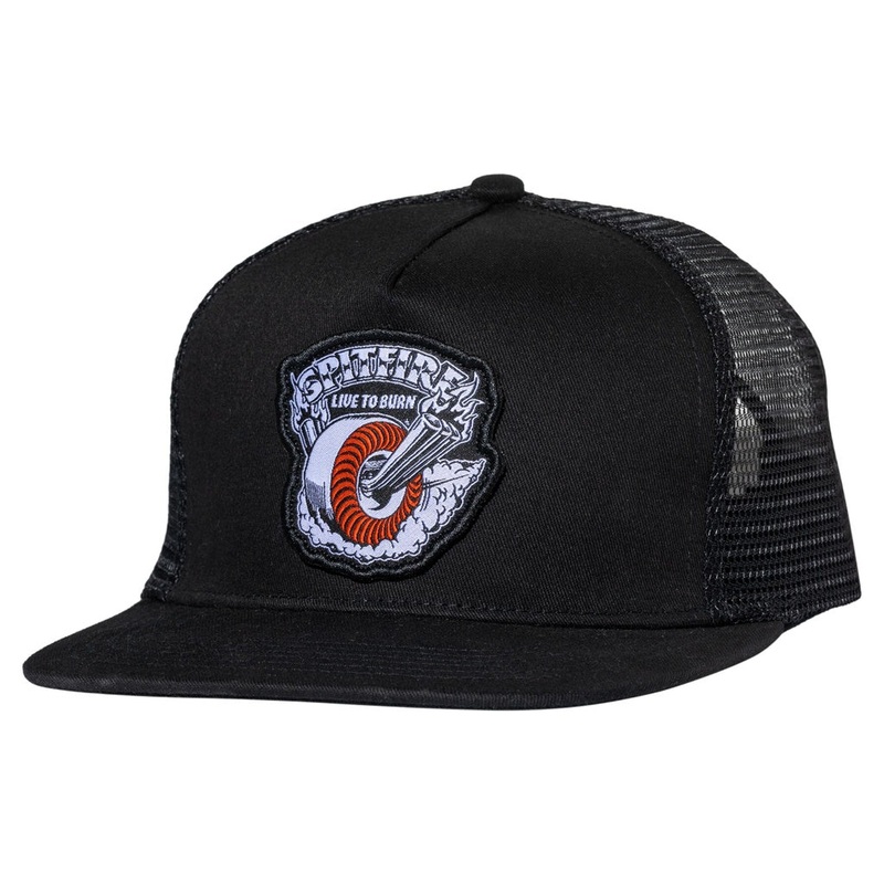 Spitfire Burnout (Black) Snapback Hat