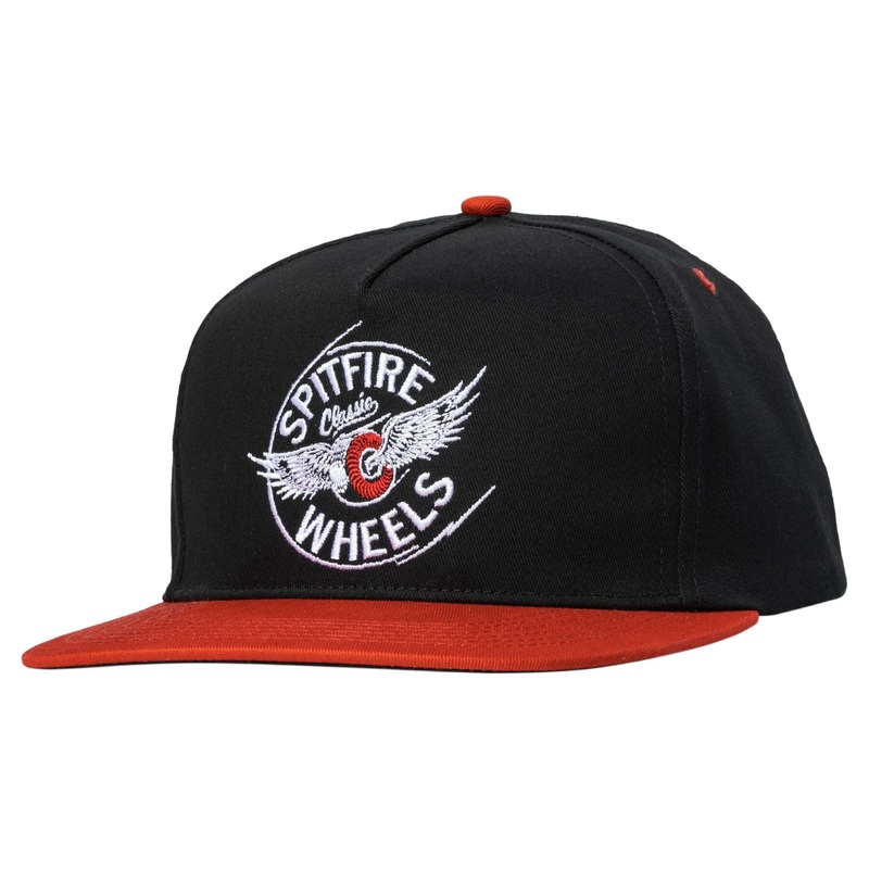Spitfire Flying Classic Adjustable Trucker Hat – Black/Red Black/Red