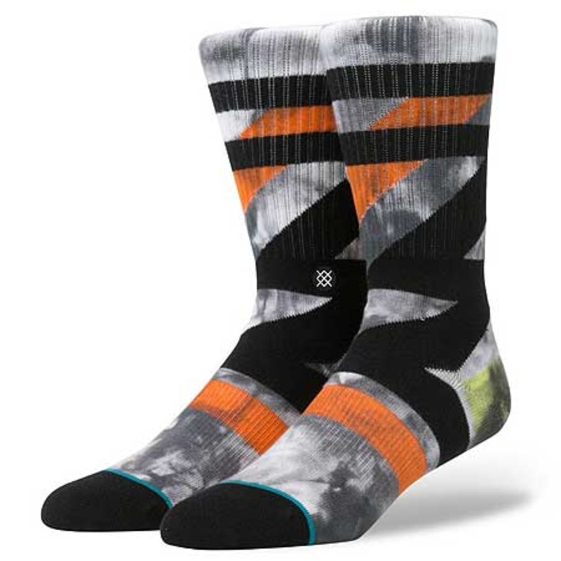 Stance Lava Crew Socks White Large