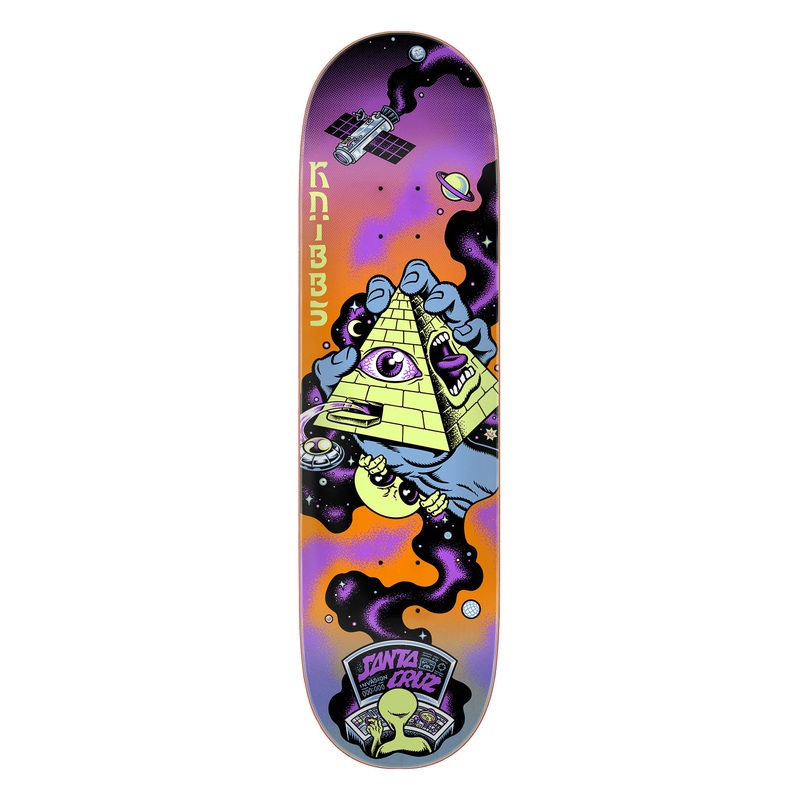 8.5in Knibbs Invasion Hand Santa Cruz Skateboard Deck No Color 8.50in x 31.60in