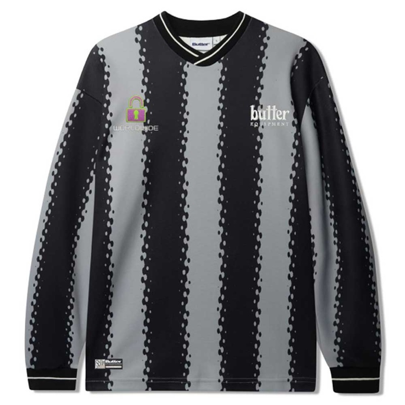 All City Black Charcoal Jersey Longsleeve Butter Goods Top XL