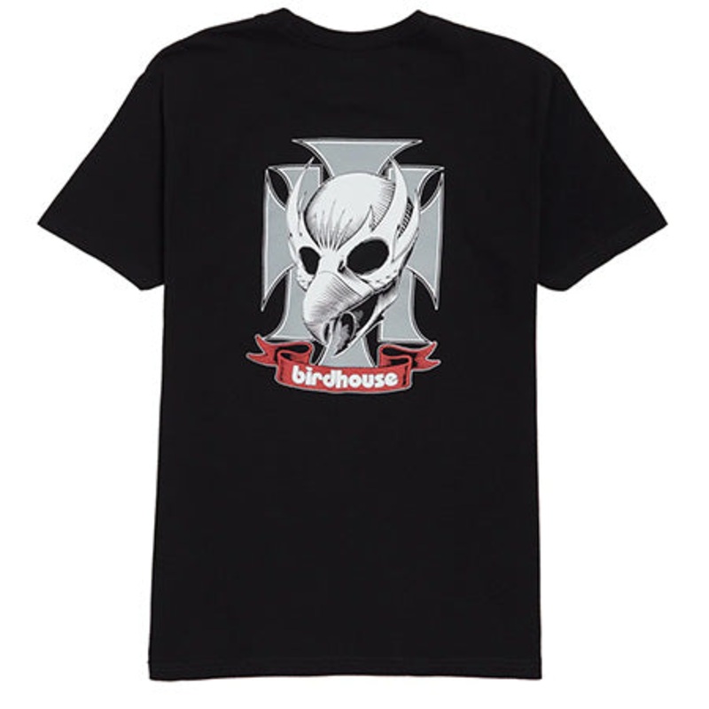 Birdhouse Crest T Shirt Black Medium