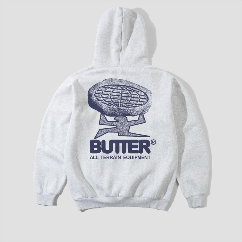 Butter Goods Terrain Pullover Hood Ash Small