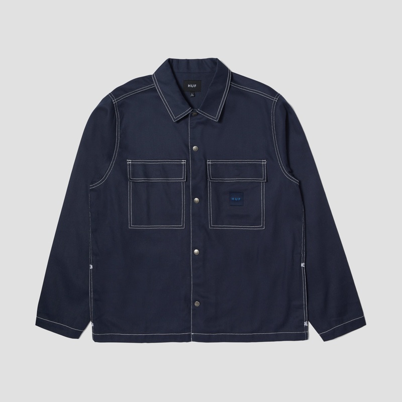 HUF Mason Shacket Navy Small