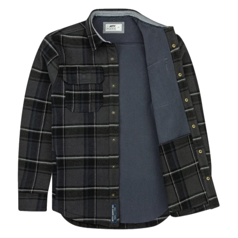 JETTY THE HULL FLANNEL JACKET GRAPHITE M