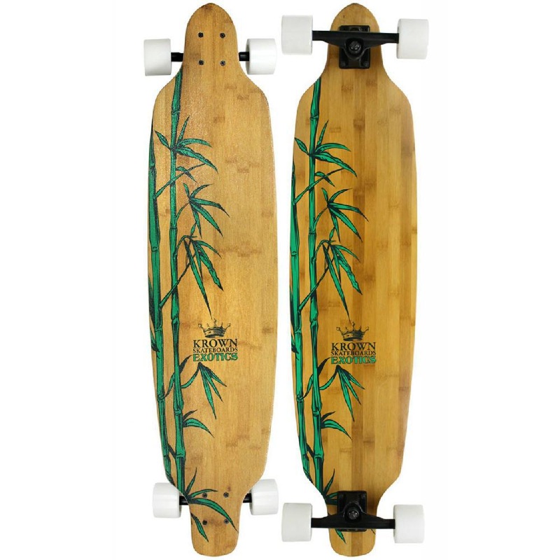 Krown Exotic Freestyle 41″ Bamboo Freestyle Longboard Complete