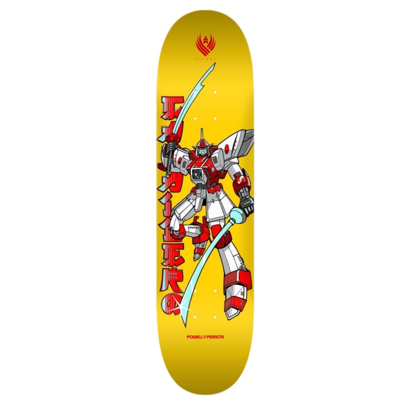 Powell Caballero Gundam Yellow 8.25″ Flight Skateboard Deck 8.25″