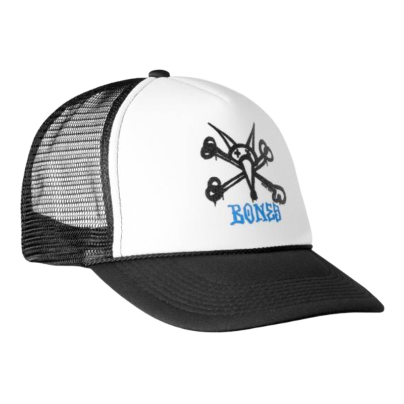 Powell Peralta Vato Rat Bones Trucker Cap – White/Black OS