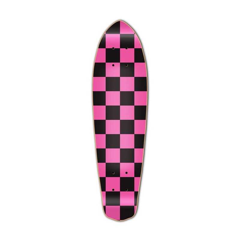 Punked Micro Cruiser  Deck – Checker Pink Deck