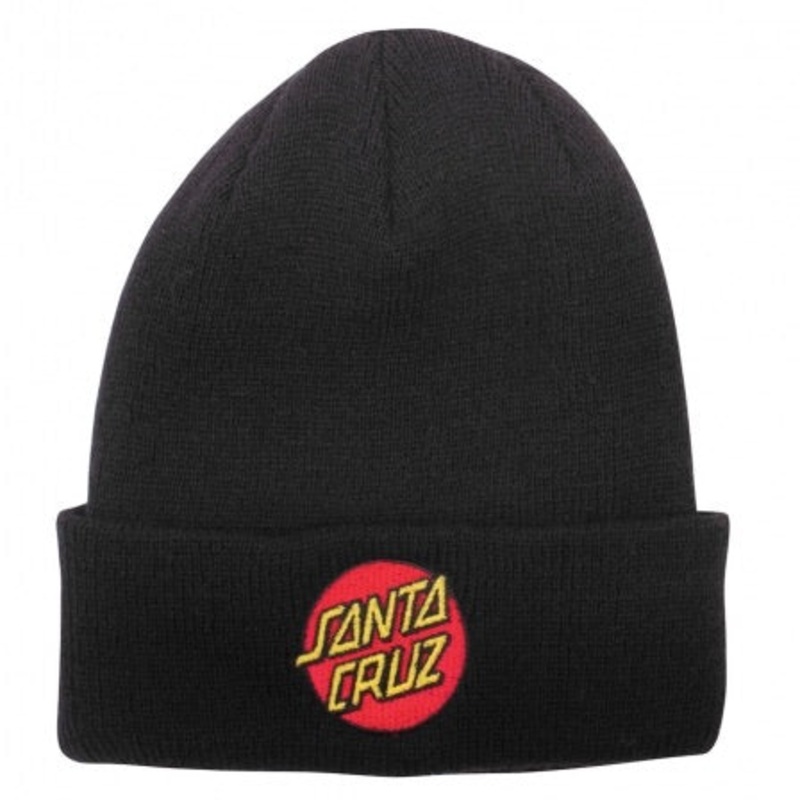 Santa Cruz Classic Dot Shoreman Beanie Black OS