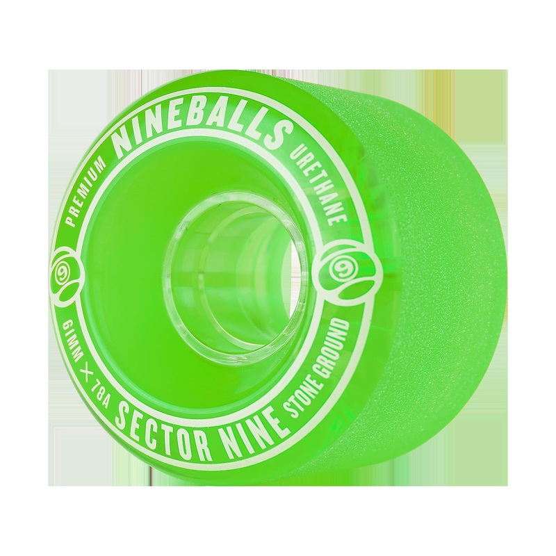 Sector Nine Wheels “Nine Balls- Green” 61MM Wheels