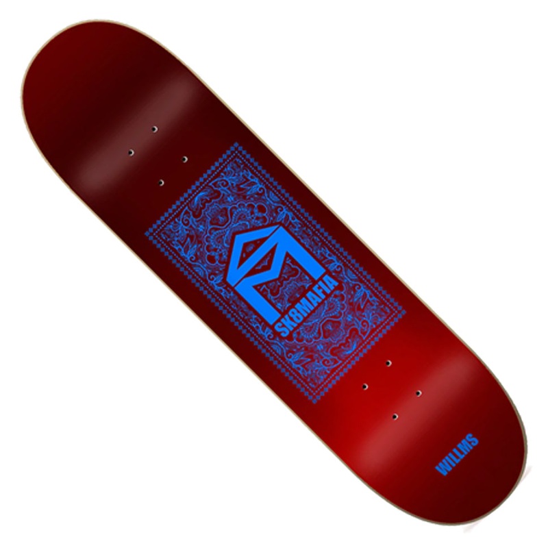 Sk8Mafia Alex Willms Paisley Foil Deck Red 8.3 x 32 WB:14.25