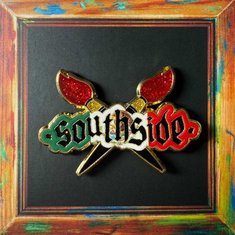 Southside Creator 3.0 DAVE Green White Red Gold Southside Pin by Whatafitted