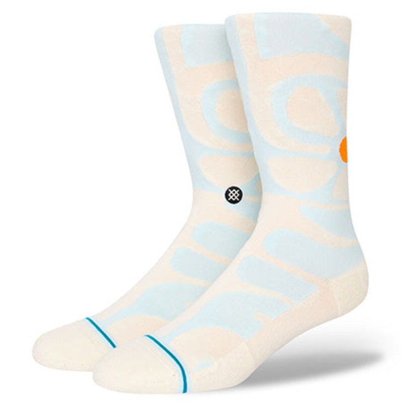 Stance Grove Moves Crew Socks Off White Medium
