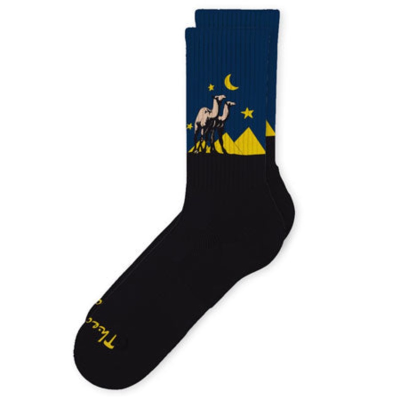 Theories Sahara Crew Socks Black/ Midnight One size fits all