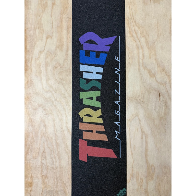 Thrasher Rainbow Grip Tape 9in x 33in Sheet Graphic Mob