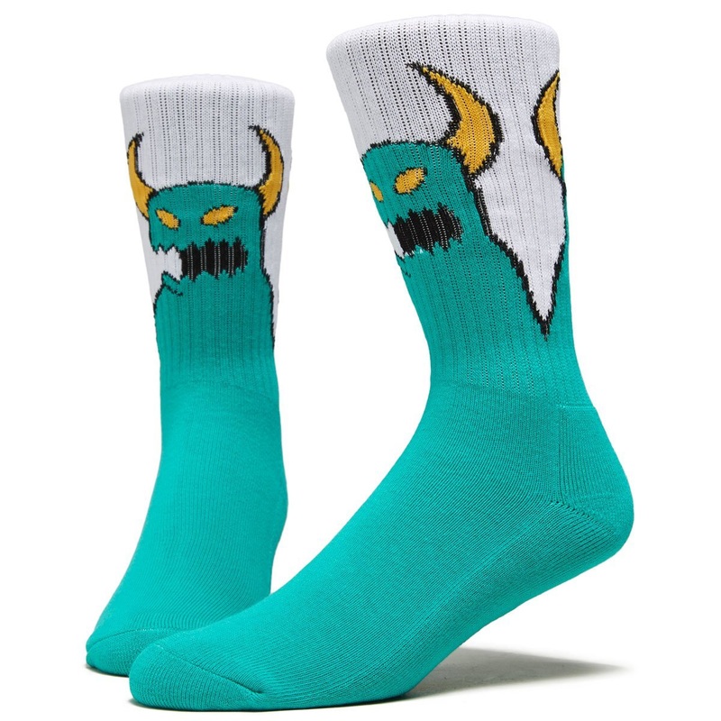 Toy Machine Sketchy Monster Green/White Socks Sketchy Monster Green/White One Size