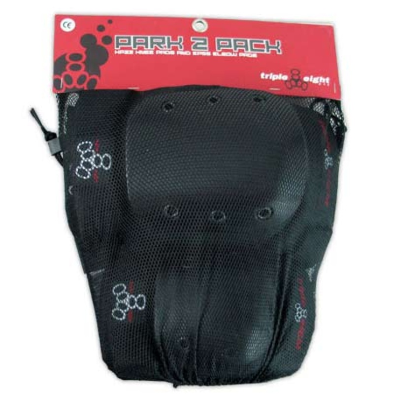Triple 8 Park 2-Pack Pads Black Junior