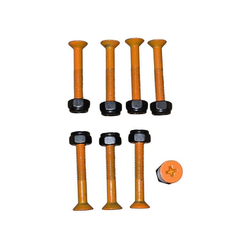 1-1/2″  Skateboard Hardware Bolts – ORANGE
