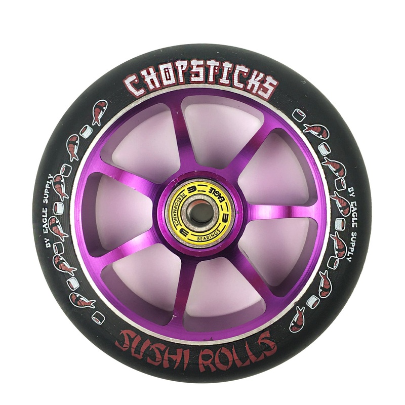 Chopsticks Scooter Wheel Sushi Rolls – Black / Purple