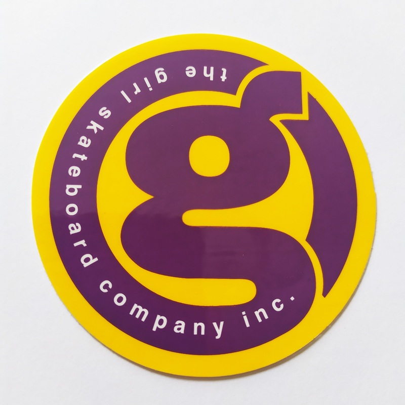 Girl Skateboard Sticker