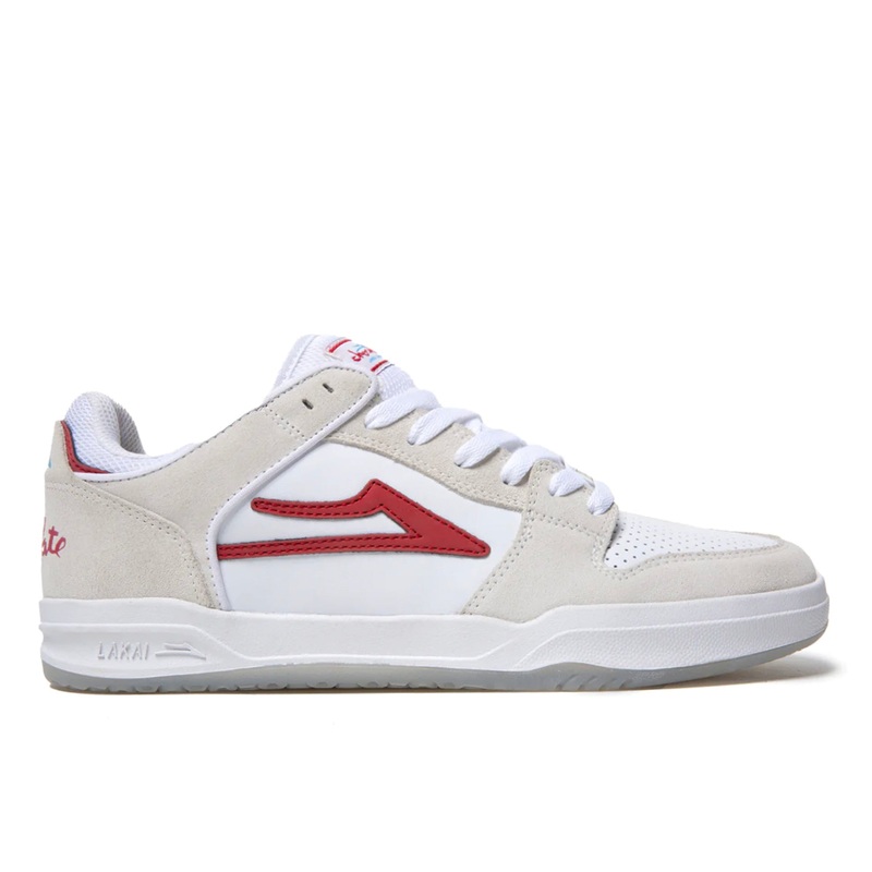 Lakai x Chocolate – Telford Low Shoes – White/ Red UK 7