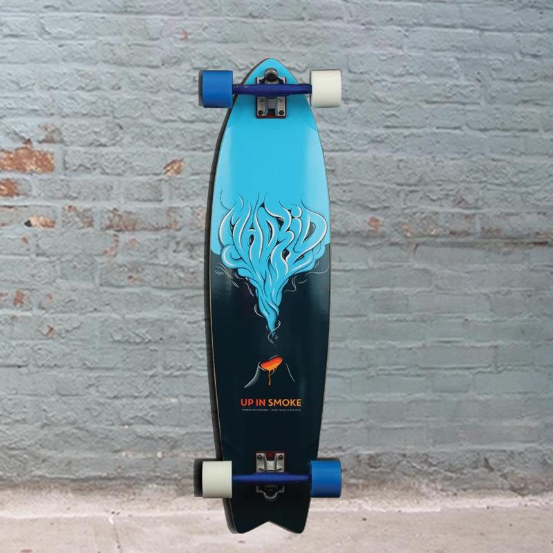 Madrid Up In Smoke Gun 37″ Fishtail Longboard Skateboard