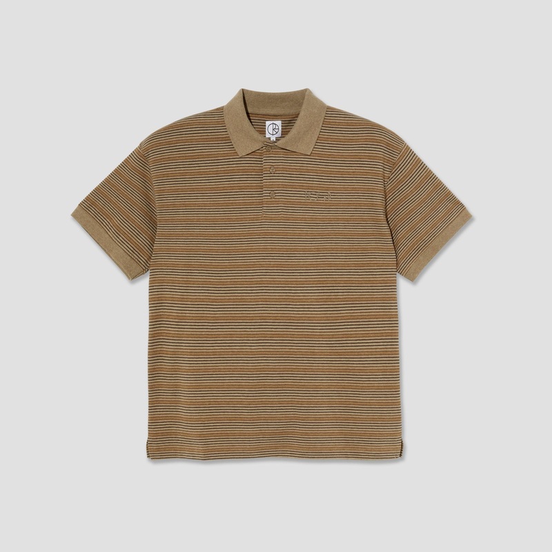 Polar Stripe Polo Shirt Camel X-Small