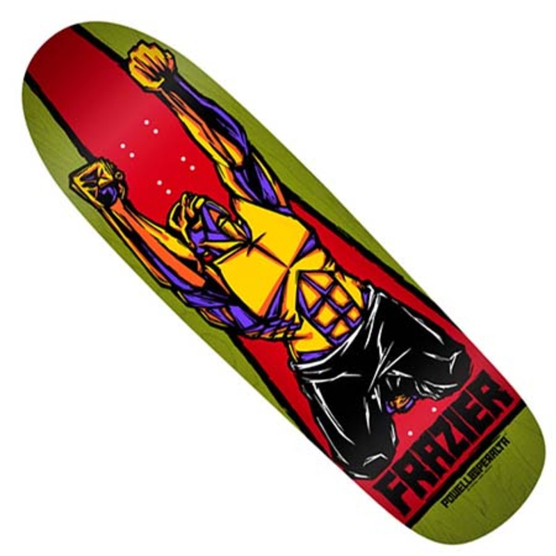 Powell Peralta Mike Frazier Yellow Man 2 Reissue Shaped Deck Green 9.43 x 32.12 WB:14-14.62