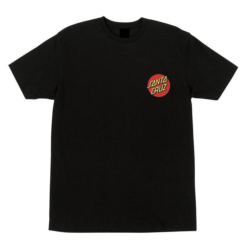 Santa Cruz Classic Dot Chest T Shirt Black S