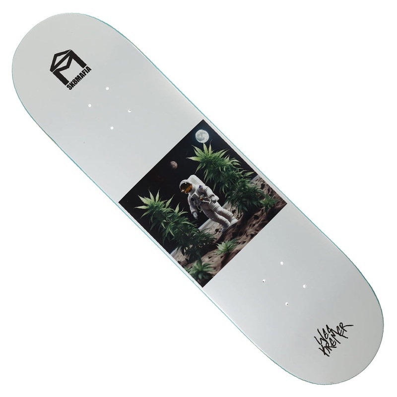 Sk8Mafia Wes Kremer Moonman Deck White 8.5 x 32 WB:14.2