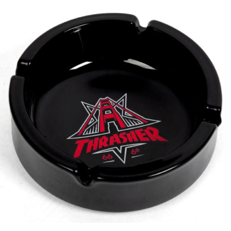 Thrasher Golden Gate Black Ashtray