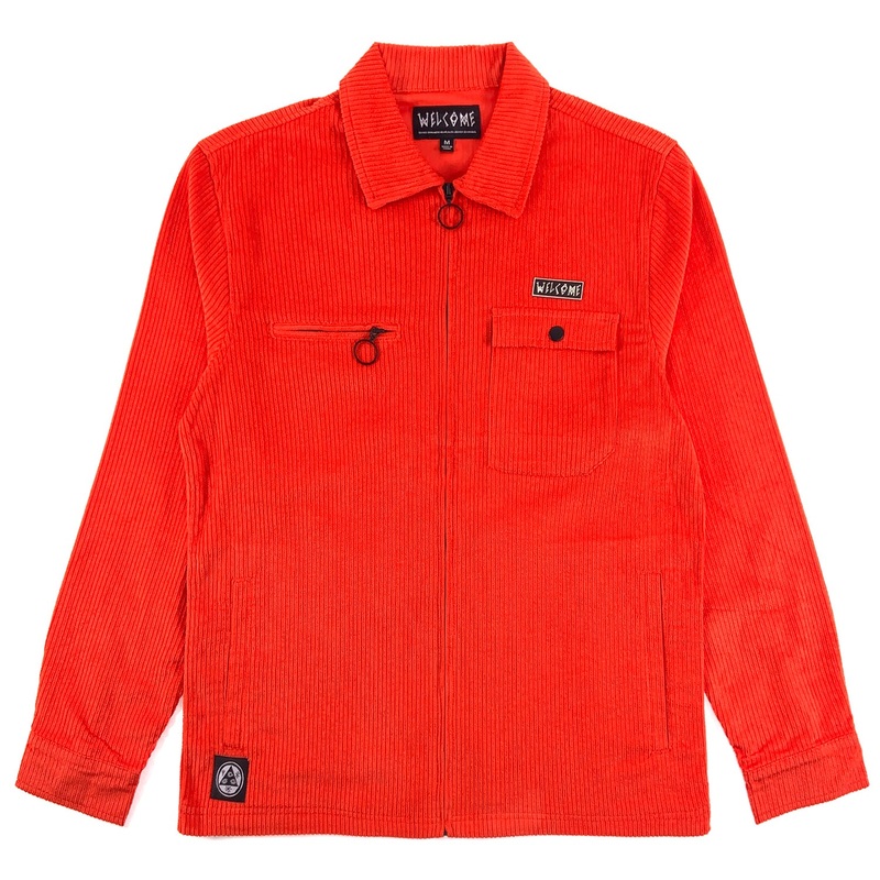 Welcome – Hydra Corduroy Zip Jacket – Pumpkin S