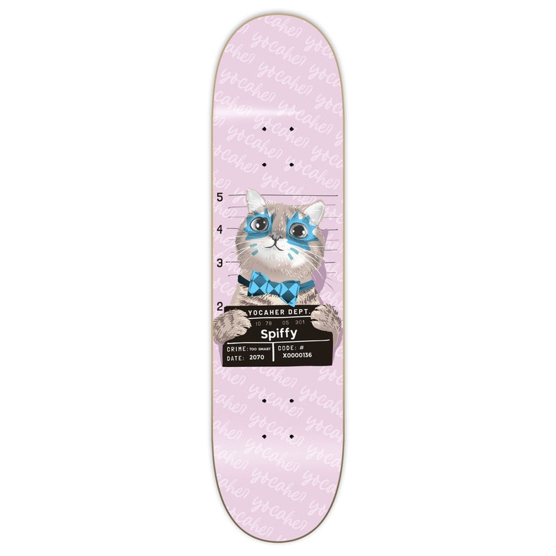 Yocaher Rockstar Kitty Cat  Graphic Skateboard Deck 7.5″