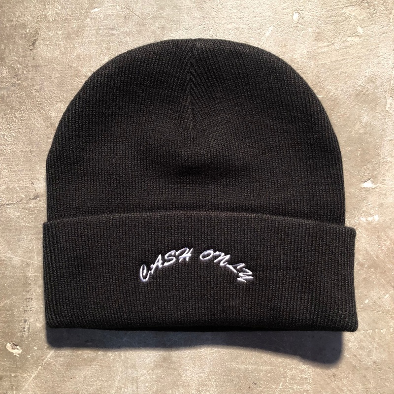 Cash Only – Logo Beanie – Black