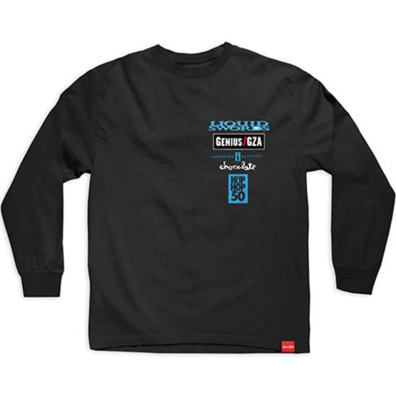 Chocolate Interscope Liquid Swords Long Sleeve T Shirt Black Medium